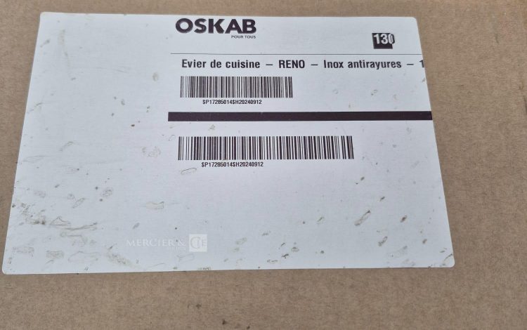 autre Evier de cuisine Reno , en inox anti rayures de 50cm x 100cm,avec VIDAGE AUTO EV  53