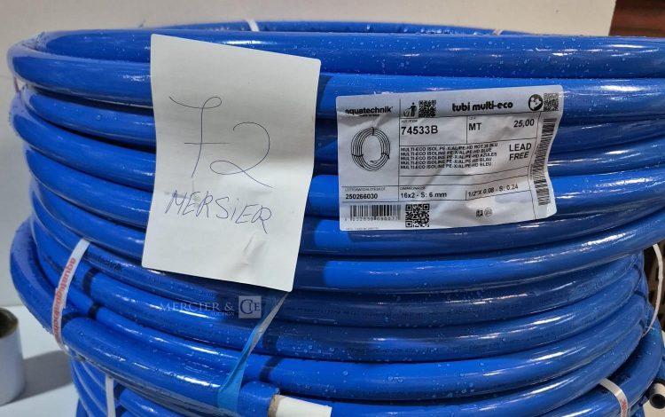 autre Lot de 100 mètres linéaires de tube multicouche isolé Multi-Eco PE-X/AL/PE-HD co  60