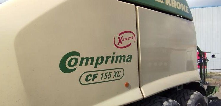 KRONE COMBINE PRESSE ENRUBANNEUSE COMPRIMA CF 155 XC-XTREME- 2 ESSIEUX – PTAC 9 T  76 897