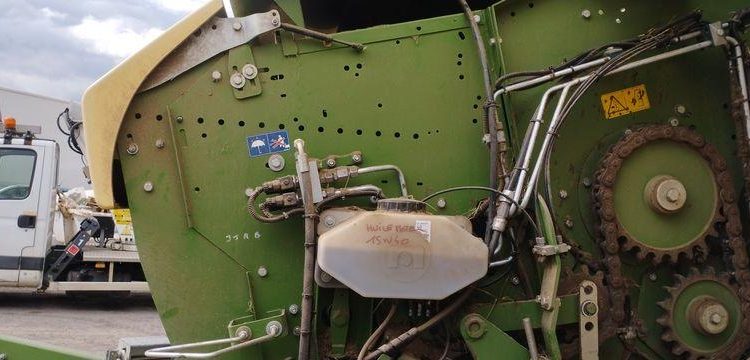 KRONE COMBINE PRESSE ENRUBANNEUSE COMPRIMA CF 155 XC-XTREME- 2 ESSIEUX – PTAC 9 T  76 897