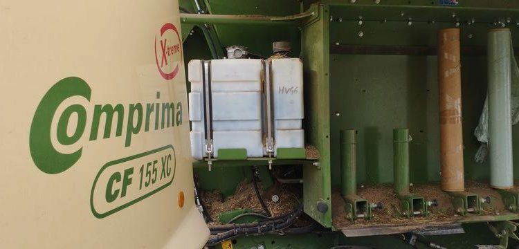 KRONE COMBINE PRESSE ENRUBANNEUSE COMPRIMA CF 155 XC-XTREME- 2 ESSIEUX – PTAC 9 T  76 897