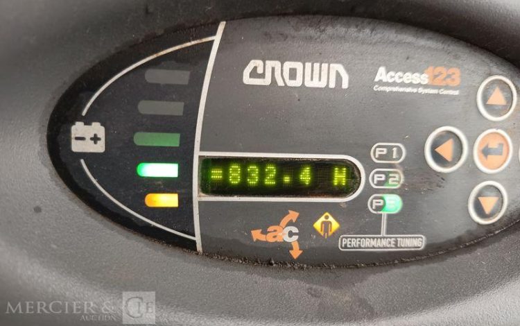 CROWN CHARIOT ELEVATEUR FRONTAL SC 5320 ELECTRIQUE – CAPACITE 1,2 TONNES – 832 H  92 344