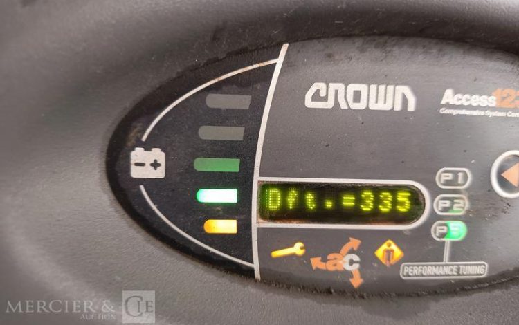 CROWN CHARIOT ELEVATEUR FRONTAL SC 5320 ELECTRIQUE – CAPACITE 1,2 TONNES – 832 H  92 344