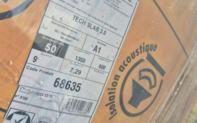autre Laine minérale ISOVER  TECH SLAB 3.0  80