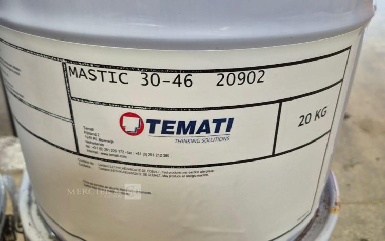 autre Lot comprenant 4 seaux de mastic industriel TEMATI Mastic 30-46, conditionnés en  82