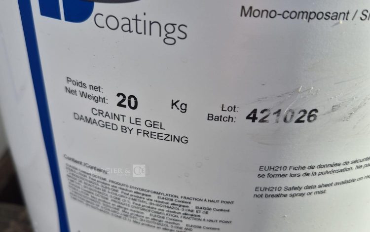 autre Lot de 5 Seaux de revêtement FLOGUL® 862.02 STANDARD Blanc  marque RS Coatings.  87