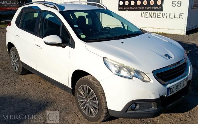 PEUGEOT 2008 1,4 HDI 16V 68CV ACTIVE – DIESEL – 249356 KMS – ANNEE 2014 BLANC DC-917-RT
