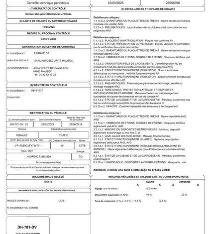 RENAULT TRAFIC L1H2 1,6 DCI90 EXTRA R BLANC DH-701-DV