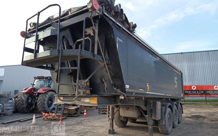BENALU SEMI REMORQUE BENNE TP ALU 3 ESSIEUX – CU : 32,74 TONNES- ANNEE 2015  DP-601-PE