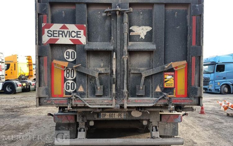 BENALU SEMI REMORQUE BENNE TP ALU 3 ESSIEUX – CU : 32,74 TONNES- ANNEE 2015  DP-601-PE