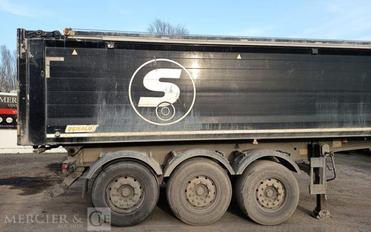 BENALU SEMI REMORQUE BENNE TP ALU 3 ESSIEUX – CU : 32,74 TONNES- ANNEE 2015  DP-601-PE