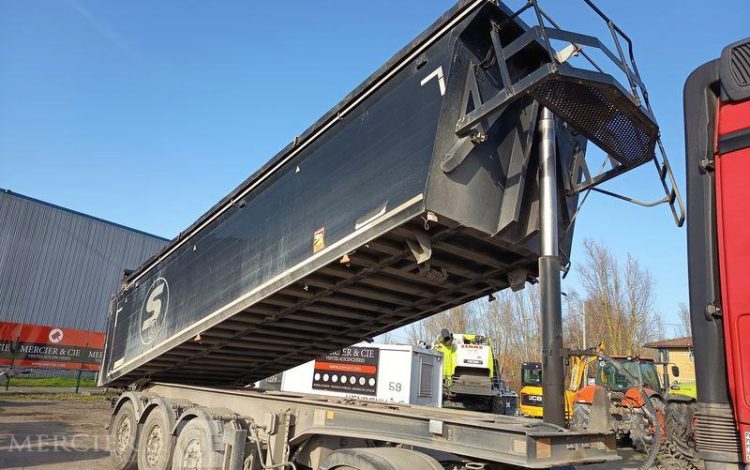 BENALU SEMI REMORQUE BENNE TP ALU 3 ESSIEUX – CU : 32,74 TONNES- ANNEE 2015  DP-601-PE