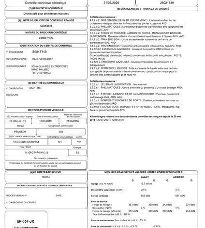 PEUGEOT 308 GENERATION-II SW 1.6 THP 205CH GT S&S  EF-004-JX
