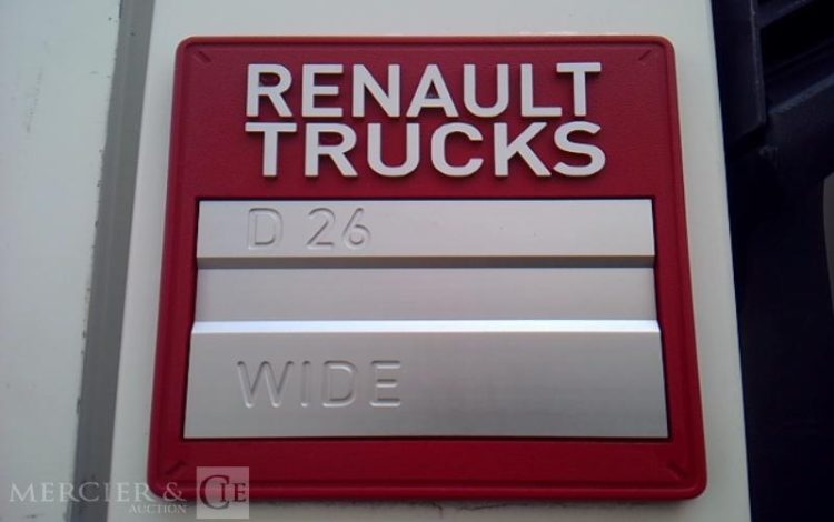 RENAULT PREMIUM D26 WIDE FRIGO HAYON 6X2 PTAC26T  FA-281-AG