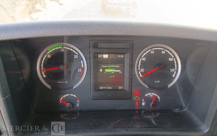 SCANIA PORTEUR P410 AMPLIROLL AVEC PLATEAU – PTAC 26 TONNES – DIESEL  – ANNEE 2019 BLANC FC-614-YB