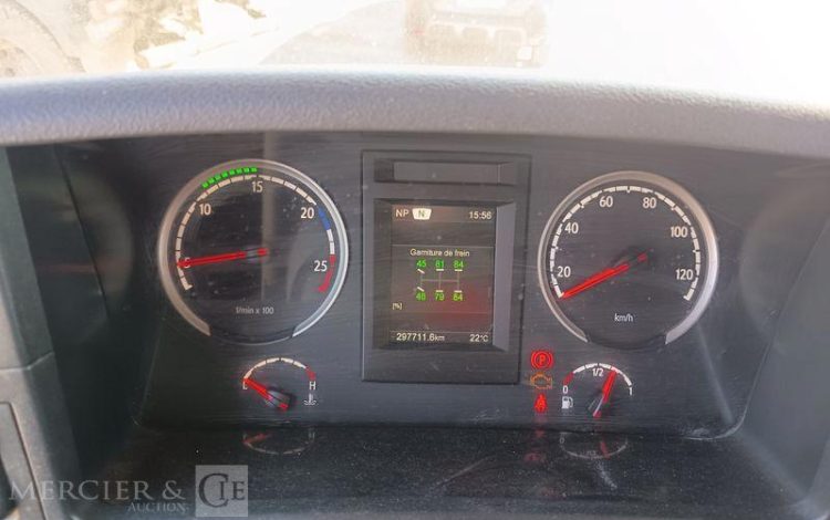 SCANIA PORTEUR P410 AMPLIROLL AVEC PLATEAU – PTAC 26 TONNES – DIESEL  – ANNEE 2019 BLANC FC-614-YB