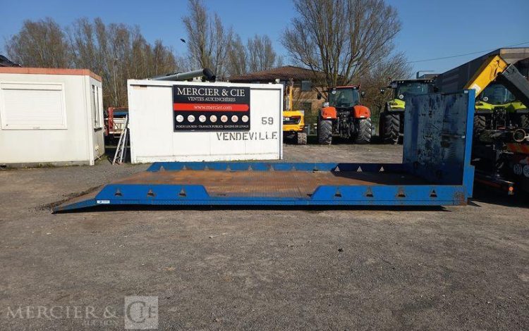 SCANIA PORTEUR P410 AMPLIROLL AVEC PLATEAU – PTAC 26 TONNES – DIESEL  – ANNEE 2019 BLANC FC-614-YB