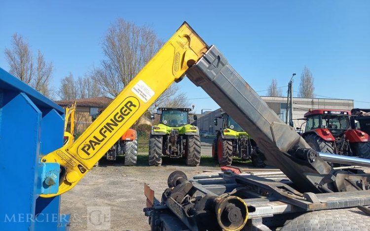 SCANIA PORTEUR P410 AMPLIROLL AVEC PLATEAU – PTAC 26 TONNES – DIESEL  – ANNEE 2019 BLANC FC-614-YB