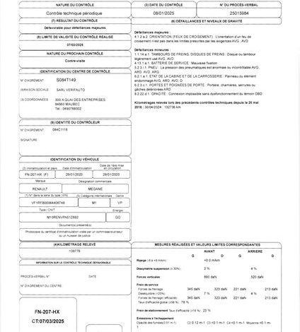 RENAULT MEGANE BUSINESS BLUE DCI 115 GRIS FN-207-HX