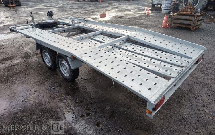 LIDER REMORQUE PORTE VOITURE 39790 – 2 ESSIEUX – PTAC 2,7 TONNES – ANNEE 2020  FP-284-TR