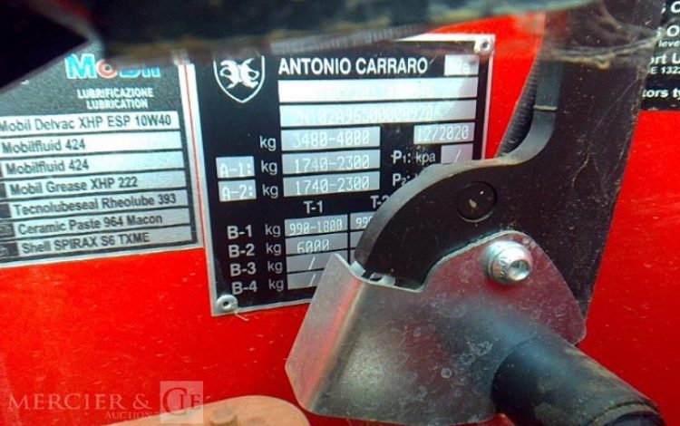 ANTONIO CARRARO TRACTEUR SRX7800 107H AN2020 ROUGE FX-065-EH