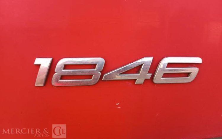 MERCEDES ACTROS 1846 – DIESEL – PTRA : 44 TONNES – 572400 KMS – ANNEE 2017 ROUGE FY-646-KH