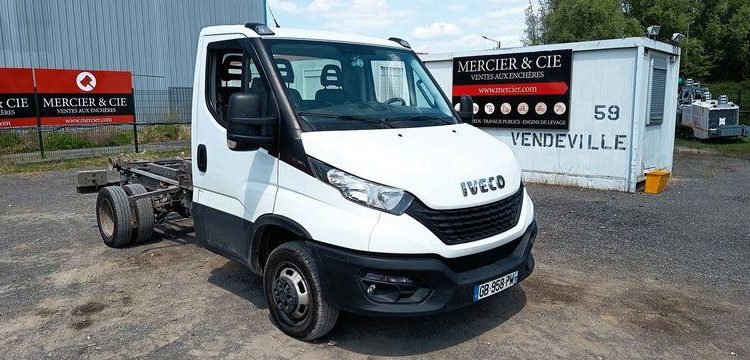 IVECO DAILY 6 CCB 35C16 3,0D 16V 160 CV  EQUIPE BRAS AMPLIROL + 3 BENNES BLANC GB-958-PW