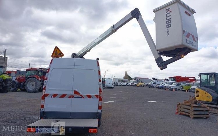 RENAULT MASTER L2H2  NACELLE KLUBB  KL32 – 12 METRES – DIESEL – 680 HEURES – ANNEE 2022 BLANC GG-770-QB