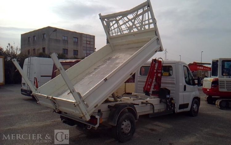 PEUGEOT BOXER BENNE GRUE SIMPLE CABINE BLANC GV-947-JB