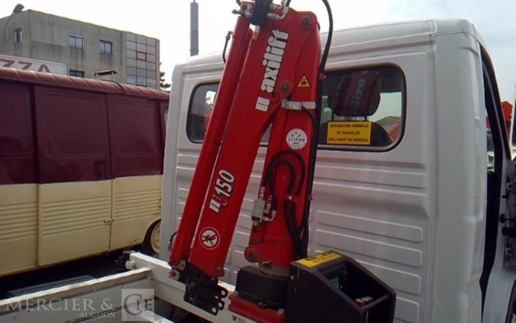 PEUGEOT BOXER BENNE GRUE SIMPLE CABINE BLANC GV-947-JB