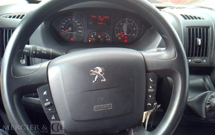 PEUGEOT BOXER BENNE GRUE SIMPLE CABINE BLANC GV-947-JB