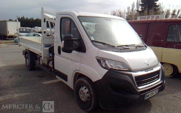 PEUGEOT BOXER BENNE GRUE SIMPLE CABINE BLANC GV-947-JB