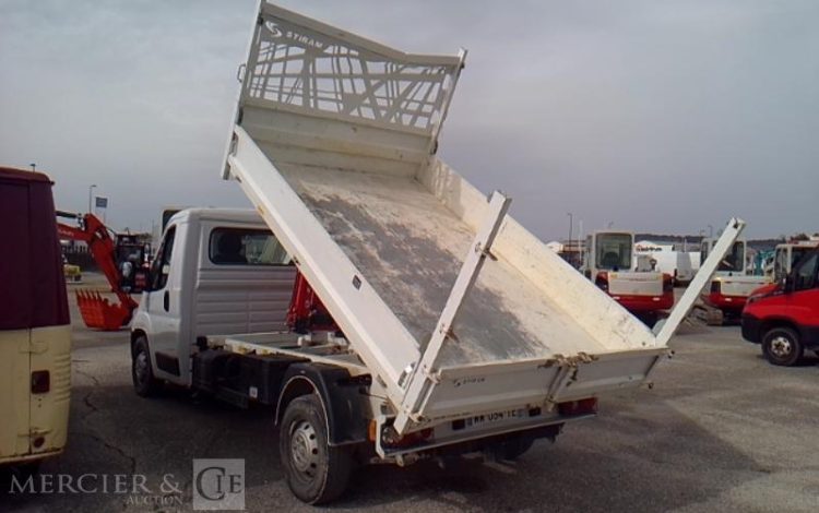 PEUGEOT BOXER BENNE GRUE SIMPLE CABINE BLANC GV-947-JB
