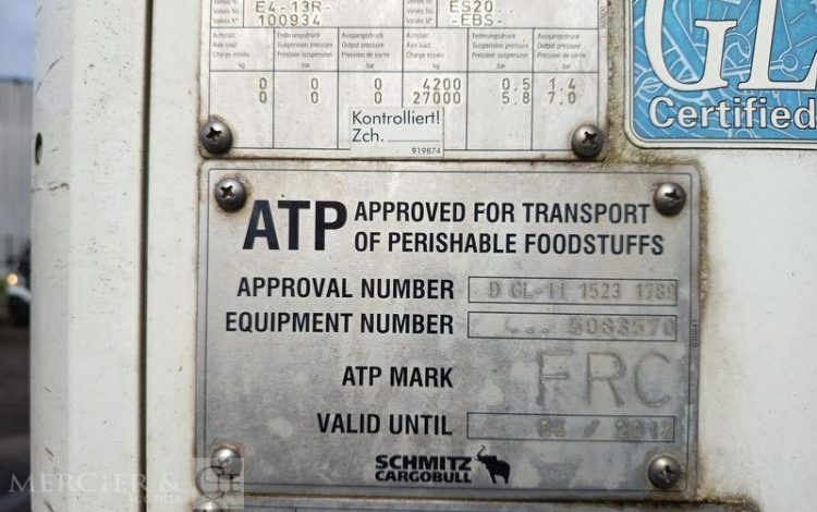 SCHMITZ SREM FRIGO 3 ESSIEUX GROUPE FROID CARRIER – POUR PIECES SANS CG  R047BCL