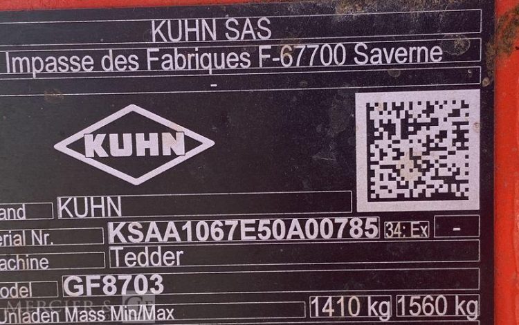 KUHN GIROFANEUR GF 8703 – ANNEE 2023  373