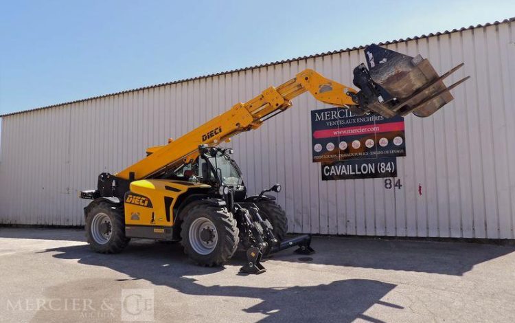 DIECI CHARIOT ELEVATEUR + FOURCHES + POTENCE JAUNE 6752