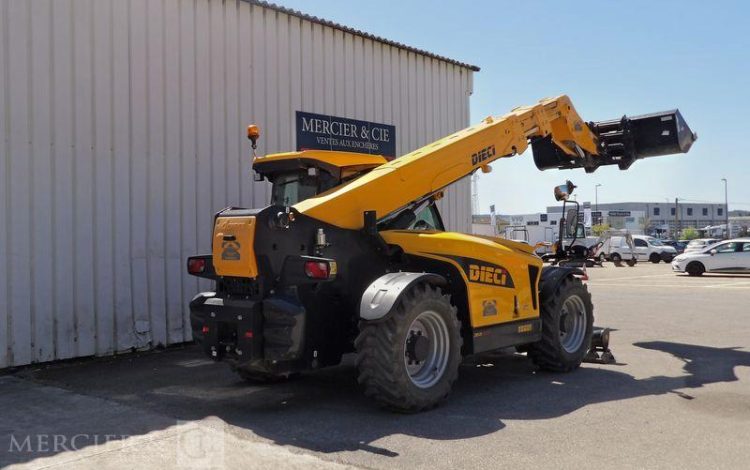 DIECI CHARIOT ELEVATEUR + FOURCHES + POTENCE JAUNE 6752