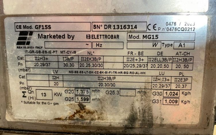 ELETTROBAR MG15  FRI010613