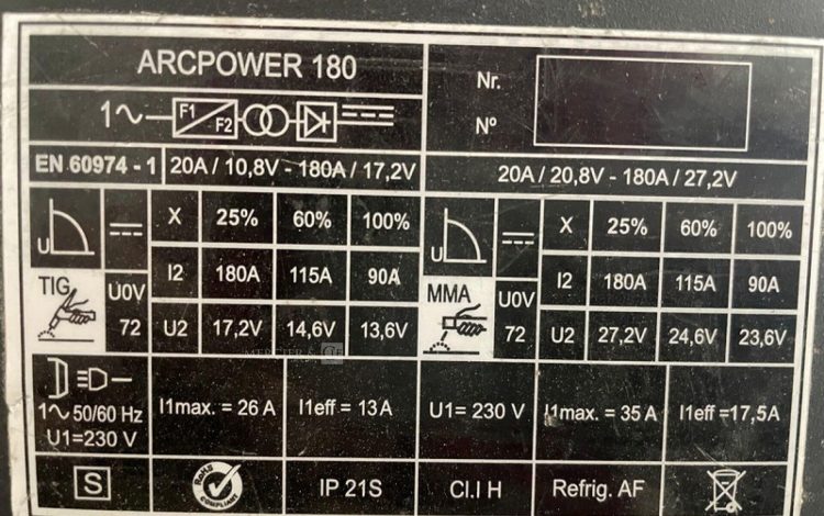CASTOLIN ARCPOWER 180  SOU010842