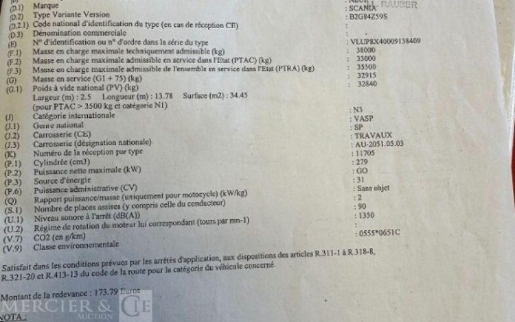 SCANIA / WUMAG P380 / WT700  WUMAG