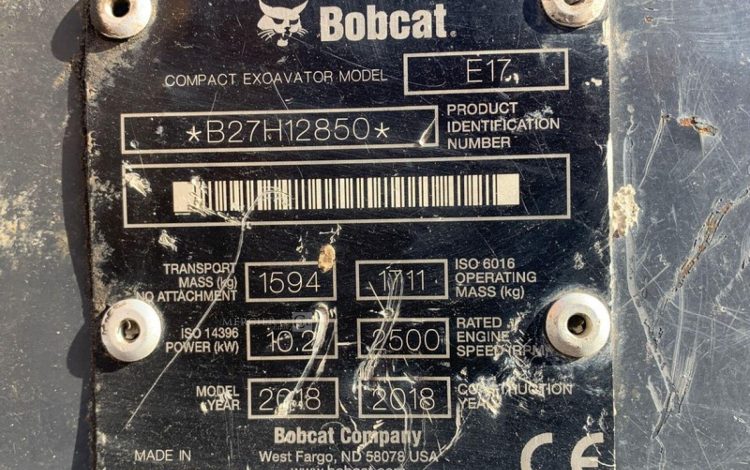 BOBCAT E17  PEL010279