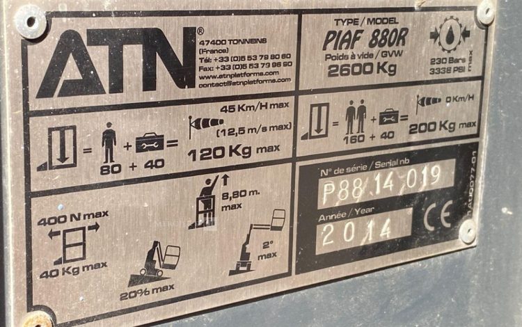 ATN PIAF880R  L510G001