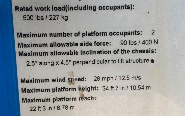 GENIE Z-34/22 IC – 4WD  A12DVGQ099