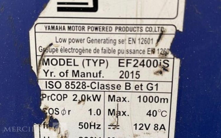 YAMAHA EF2400IS  GRO010754