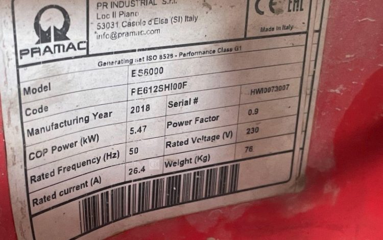 PRAMAC ES8000  27MAM42026