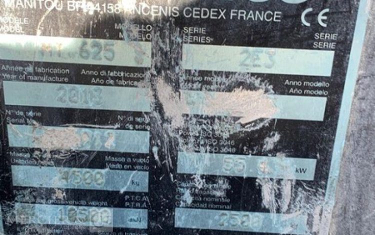 MANITOU MT625 / 2E3  BUG010224