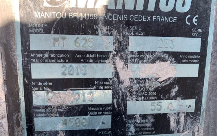 MANITOU MT625 / 2E3  BUG010224