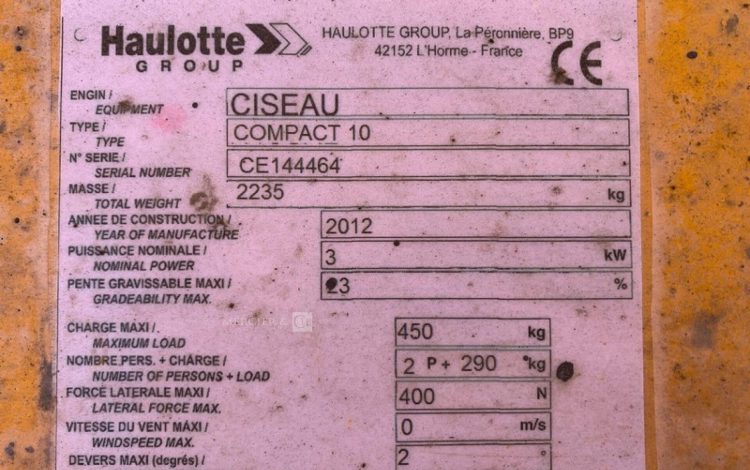 HAULOTTE COMPACT 10  SCI010082