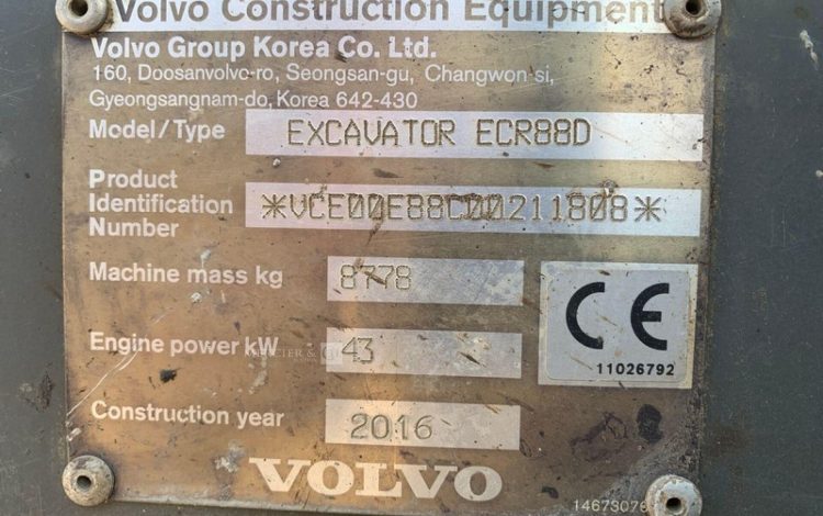 VOLVO ECR88D  PEL010319