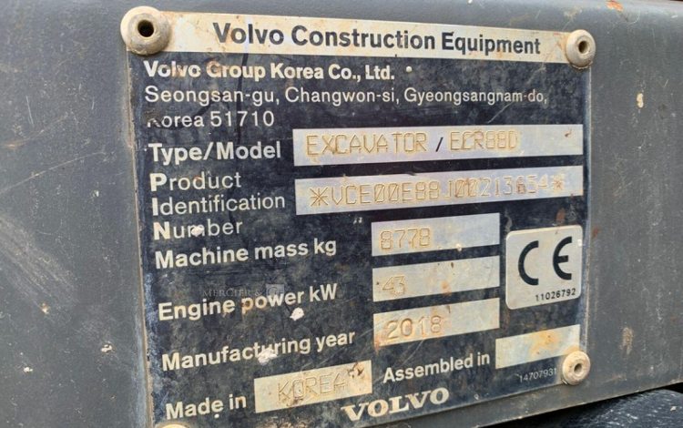 VOLVO ECR88D  PEL010483